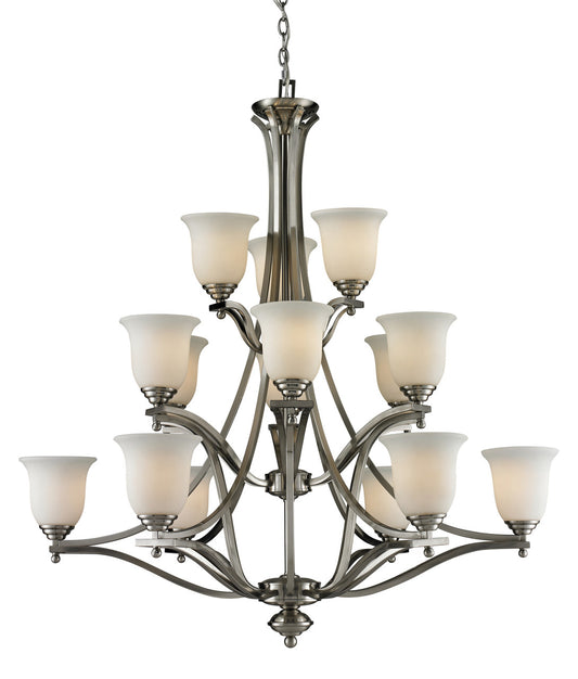 Z-Lite Lagoon Chandelier in Brushed Nickel 704-15-BN