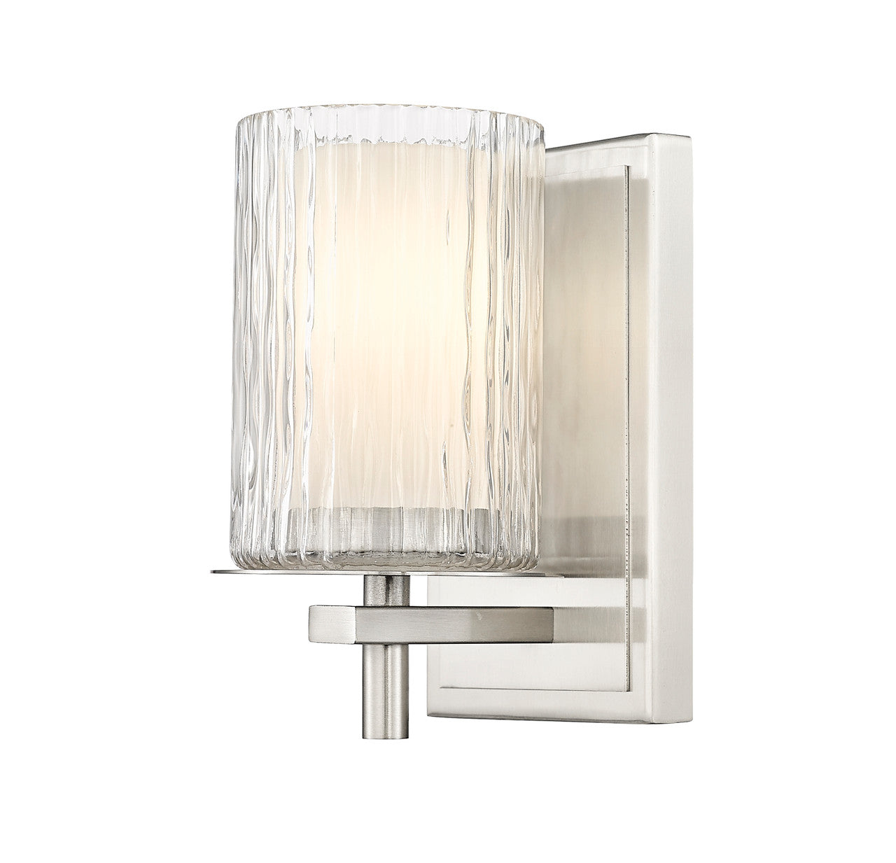 Z-LITE Grayson 1 Light Wall Sconce in Brushed Nickel 1949-1S-BN