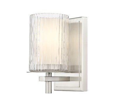 Z-Lite Grayson 1 Light Wall Sconce in Brushed Nickel 1949-1S-BN