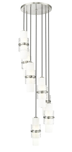 Z-Lite Cayden 7 Light Chandelier in Brushed Nickel 1946P-7R-BN