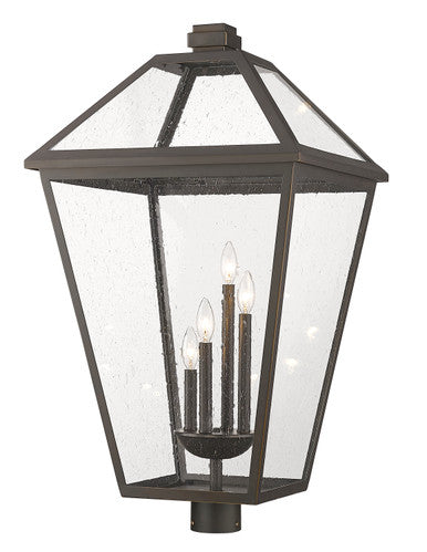 Z-Lite Talbot 4 Light Outdoor Post Mount Fixture in Oil Rubbed Bronze 579PHXLXR-ORB