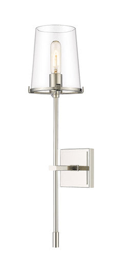 Z-Lite Callista 1 Light Wall Sconce in Polished Nickel 3032-1S-PN