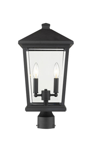 Z-Lite Beacon 2 Light Outdoor Post Mount Fixture in Oil Rubbed Bronze 568PHBR-ORB