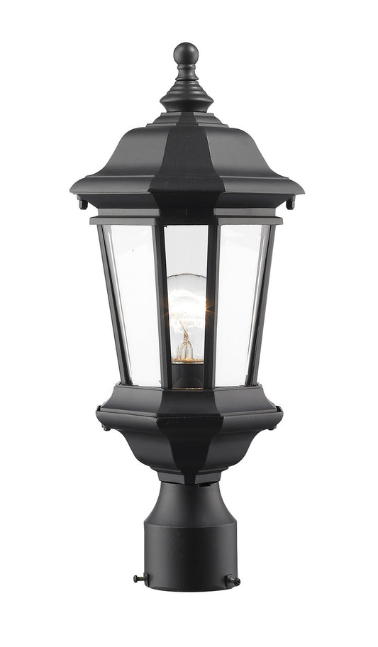 Z-Lite Melbourne Outdoor Post Mount Fixture in Black 540PHM-BK