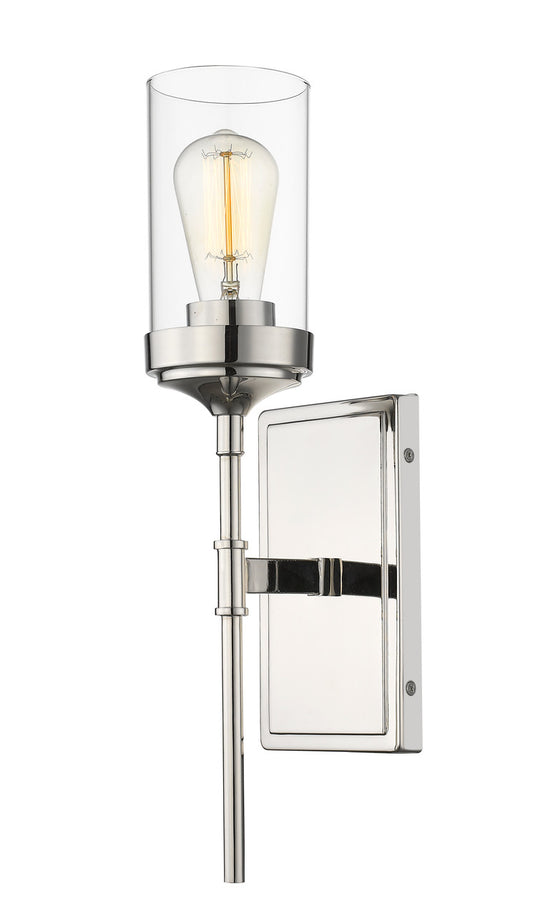 Z-Lite Calliope 1 Light Wall Sconce in Polished Nickel 617-1S-PN