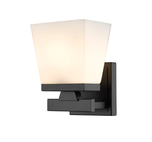 Z-Lite Astor 1 Light Wall Sconce in Matte Black 1937-1S-MB