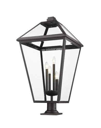 Z-Lite Talbot Outdoor Pier Mounted Fixture in Black 579PHXLXR-533PM-BK