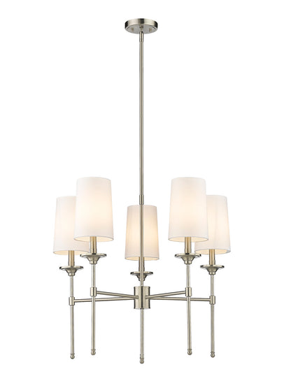 Z-Lite Emily Chandelier in Brushed Nickel 3033-5BN