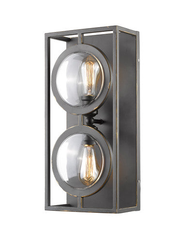 Z-Lite Port 2 Light Wall Sconce in Olde Bronze 448-2S-OB