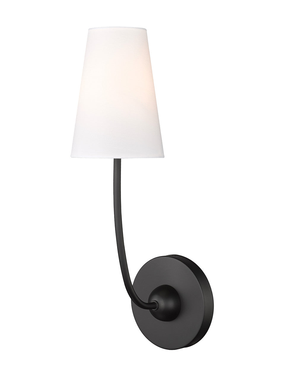 Z-Lite Shannon 1 Light Wall Sconce in Matte Black 3040-1S-MB