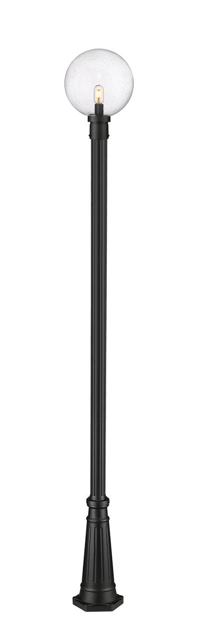 Z-Lite Laurent Outdoor Post Mounted Fixture in Black 599PHB-519P-BK