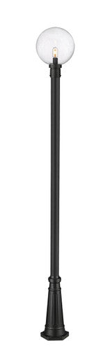 Z-Lite Laurent 1 Light Outdoor Post Mounted Fixture in Black 599PHB-519P-BK