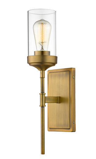 Z-Lite Calliope 1 Light Wall Sconce in Foundry Brass 617-1S-FB