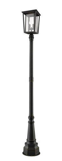 Z-Lite Seoul 2 Light Outdoor Post Mounted Fixture in Oil Rubbed Bronze 571PHBR-564P-ORB