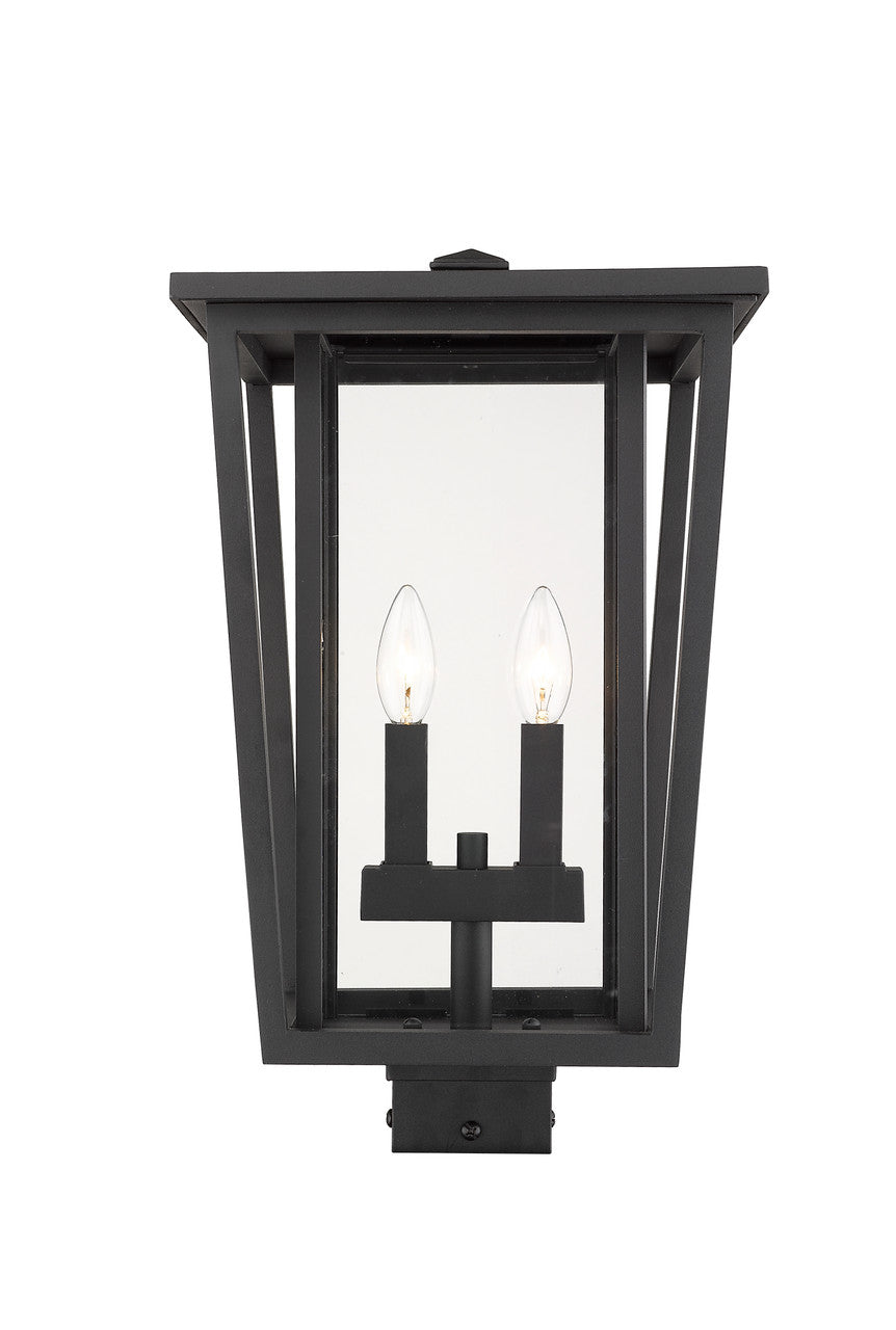 Z-Lite Seoul Outdoor Post Mount Fixture in Black 571PHBS-BK