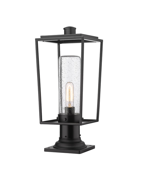 Z-Lite Sheridan 1 Light Outdoor Pier Mounted Fixture in Black 594PHMR-533PM-BK