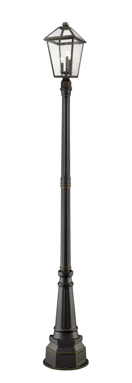 Z-Lite Talbot Outdoor Post Mounted Fixture in Oil Rubbed Bronze 579PHBR-564P-ORB