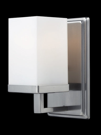 Z-Lite Tidal 1 Light Wall Sconce in Brushed Nickel 1900-1V