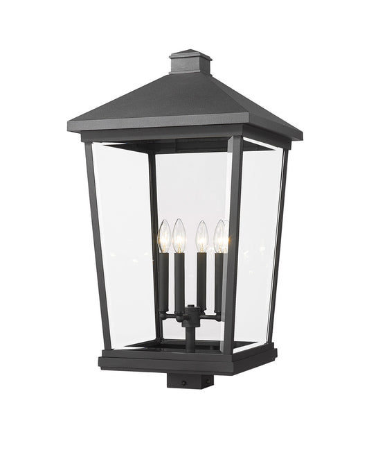 Z-Lite Beacon Outdoor Post Mount Fixture in Black 568PHXXLS-BK