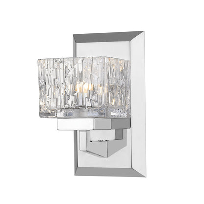 Z-Lite Rubicon 1 Light Wall Sconce in Chrome 1927-1S-CH-LED