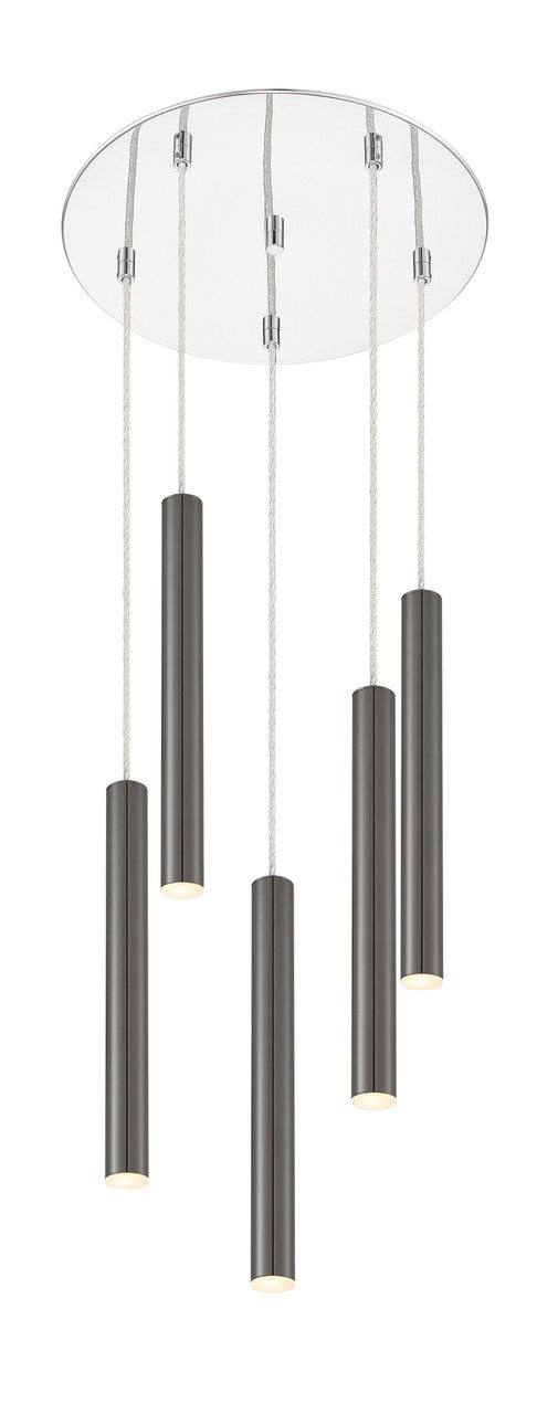 Z-Lite Forest Chandelier in Chrome 917MP12-PBL-LED-5RCH