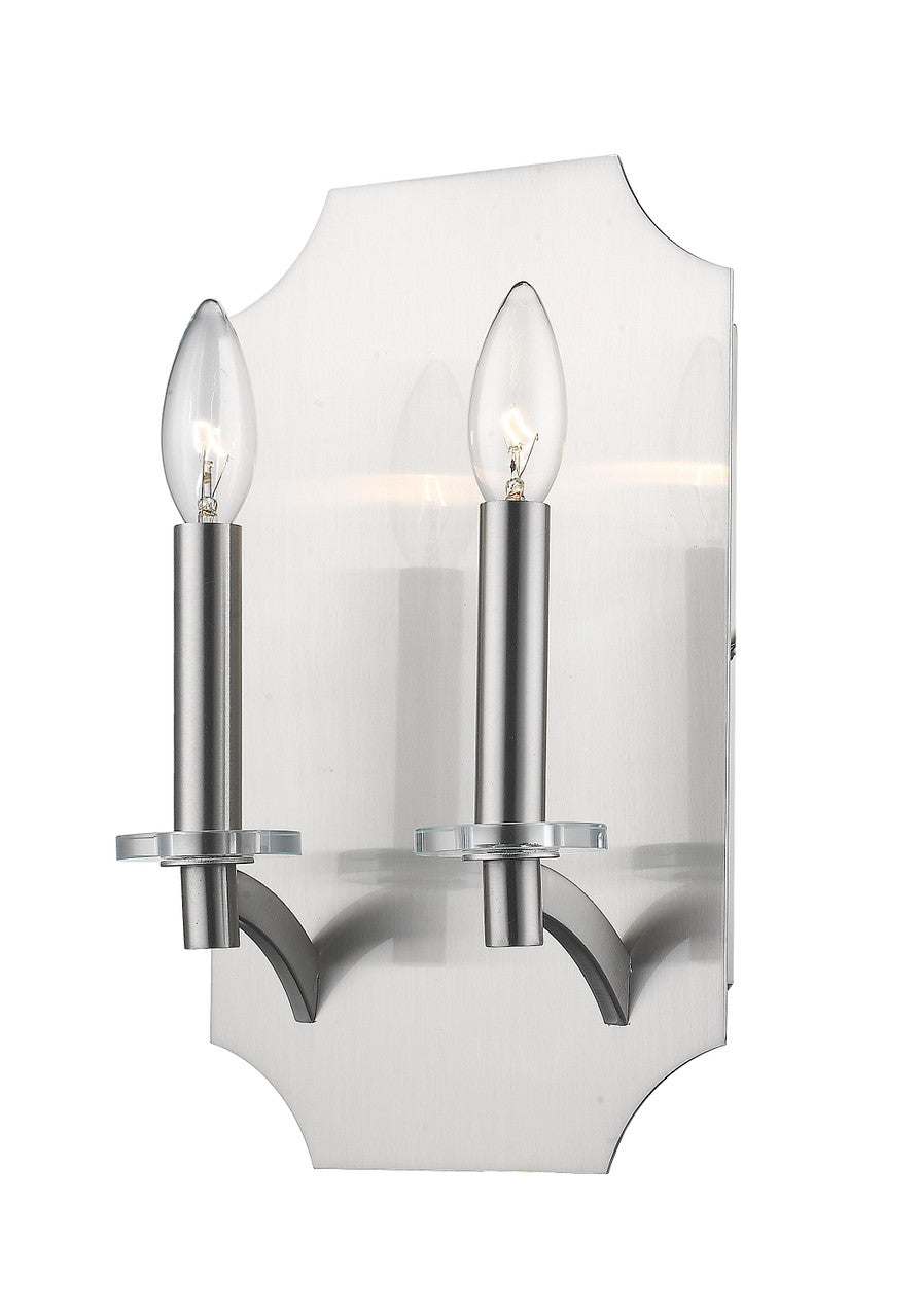 Z-Lite Zander Wall Sconce in Brushed Nickel 6008-2S-BN