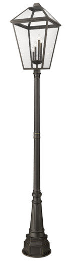 Z-Lite Talbot 4 Light Outdoor Post Mounted Fixture in Oil Rubbed Bronze 579PHXLXR-564P-ORB