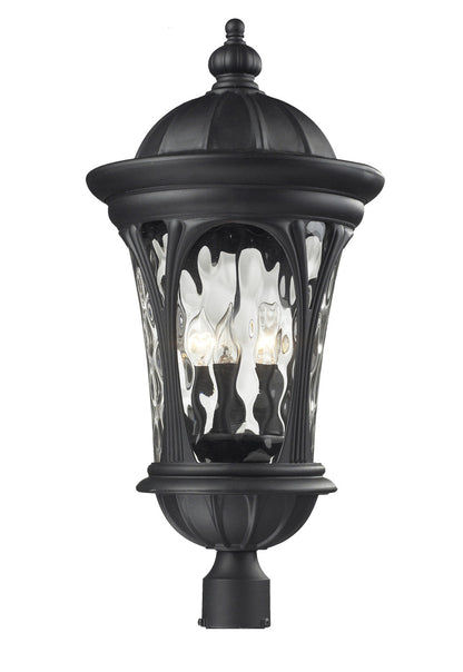 Z-Lite Doma Outdoor Post Mount Fixture in Black 543PHB-BK