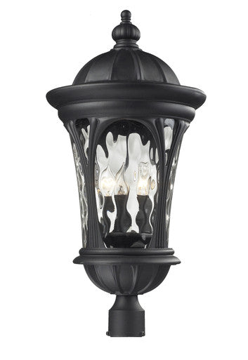 Z-Lite Doma 5 Light Outdoor Post Mount Fixture in Black 543PHB-BK