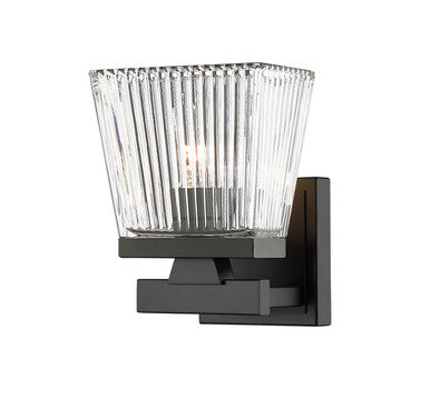 Z-Lite Astor 1 Light Wall Sconce in Matte Black 1936-1S-MB