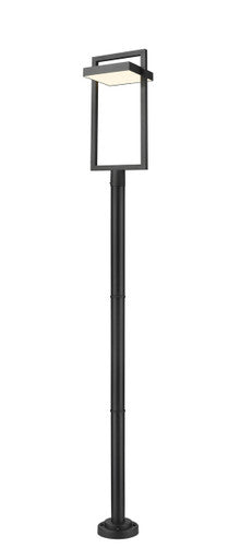 Z-Lite Luttrel 1 Light Outdoor Post Mounted Fixture in Black 566PHXLR-567P-BK-LED