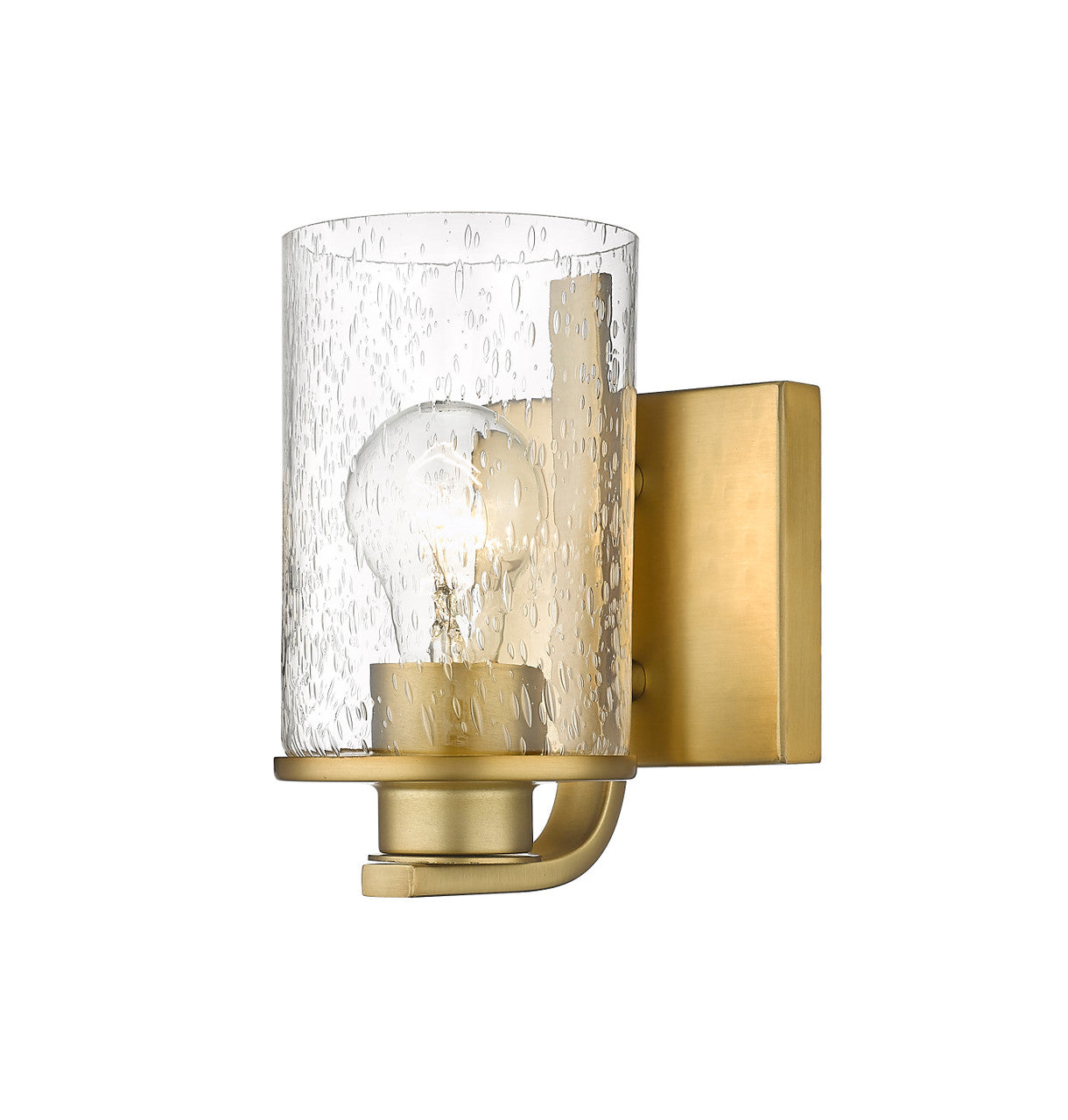 Z-Lite Beckett 1 Light Wall Sconce in Olde Brass 492-1S-OBR