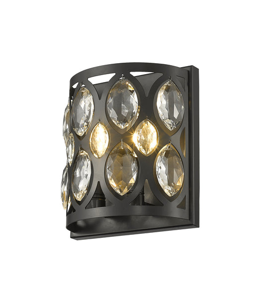 Z-Lite Dealey 2 Light Wall Sconce in Matte Black 6010-2S-MB