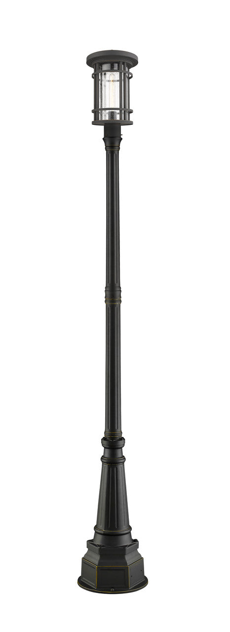 Z-Lite Jordan Outdoor Post Mounted Fixture in Oil Rubbed Bronze 570PHB-564P-ORB