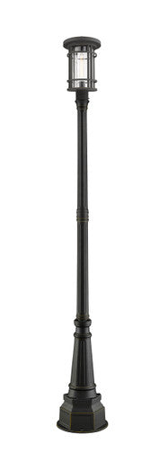 Z-Lite Jordan 1 Light Outdoor Post Mounted Fixture in Oil Rubbed Bronze 570PHB-564P-ORB