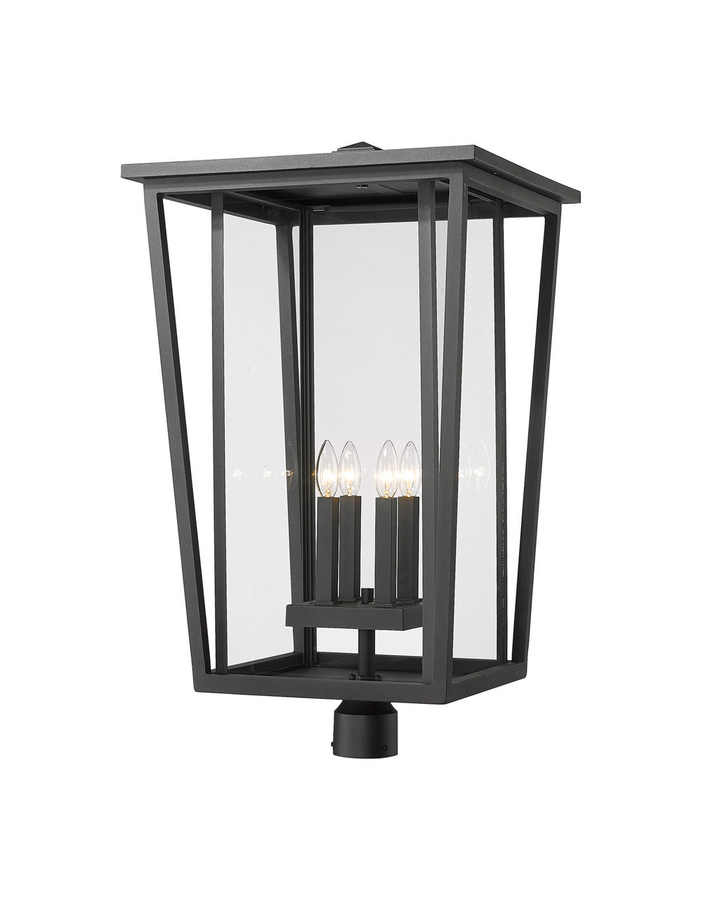 Z-Lite Seoul Outdoor Post Mount Fixture in Black 571PHXXLR-BK