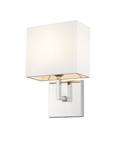 Z-Lite Saxon 1 Light Wall Sconce in Polished Nickel 815-1S-PN