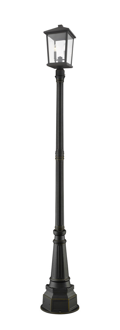 Z-Lite Beacon Outdoor Post Mounted Fixture in Oil Rubbed Bronze 568PHBR-564P-ORB