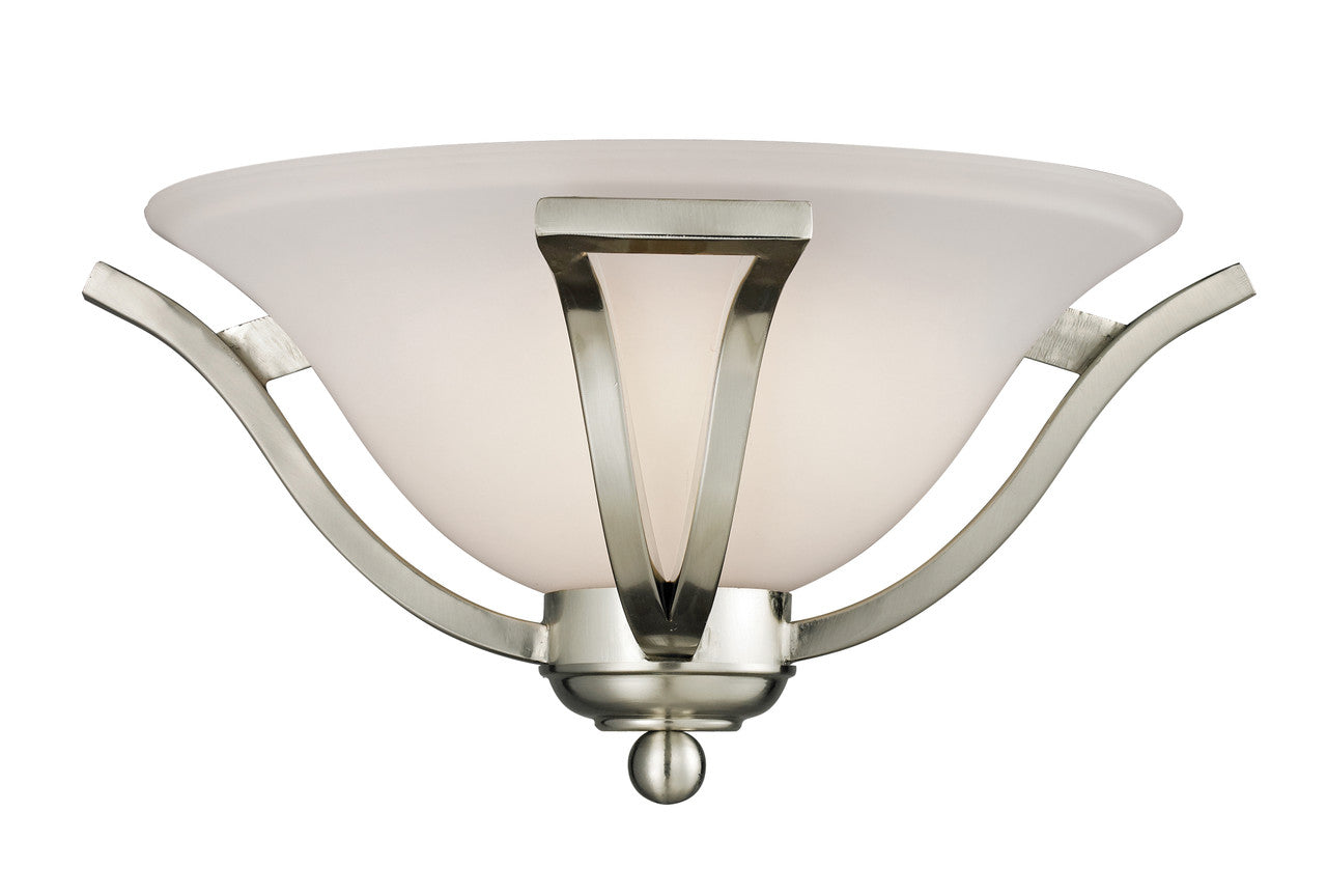 Z-Lite Lagoon 1 Light Wall Sconce in Brushed Nickel 704-1S-BN