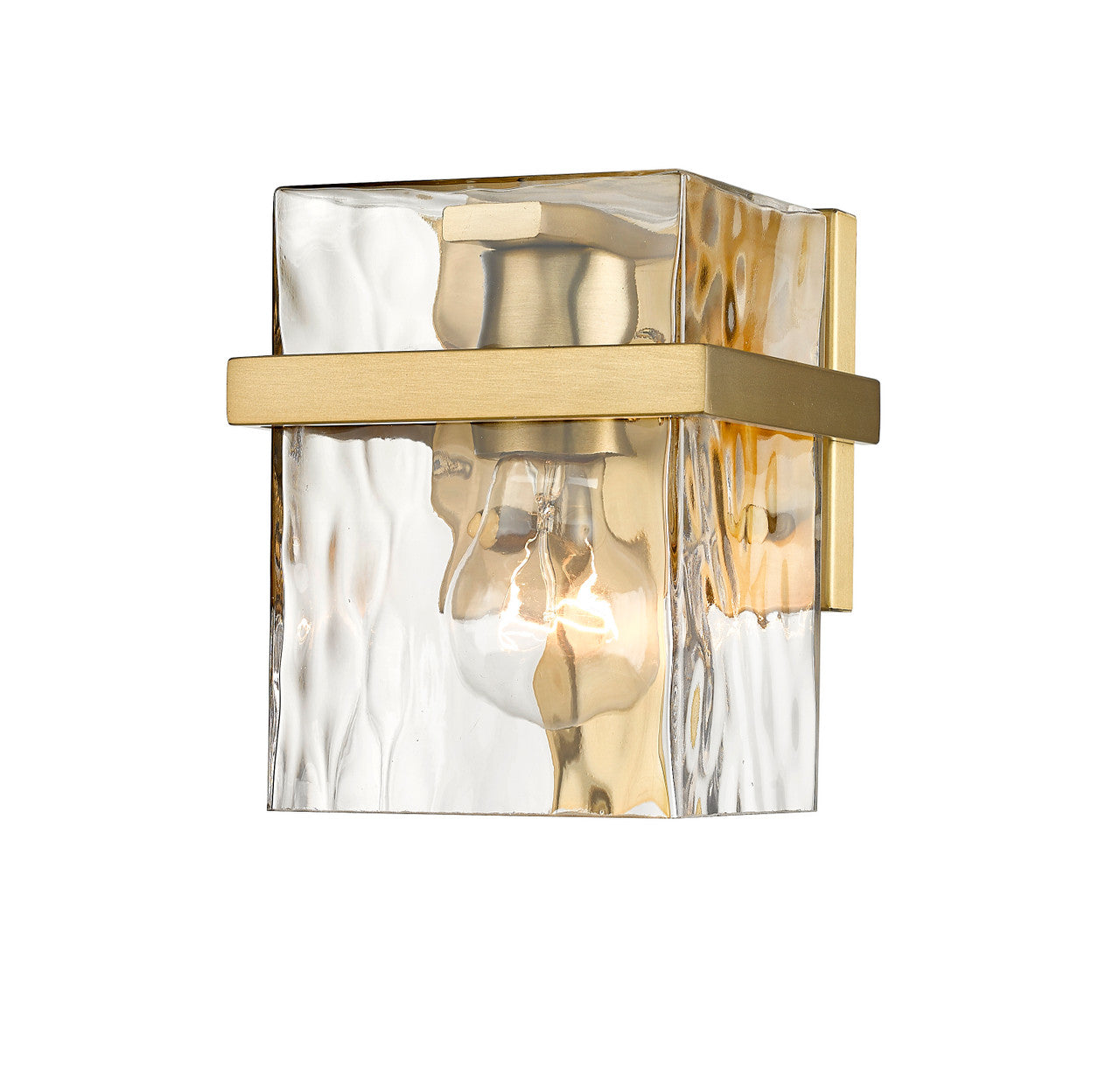 Z-Lite Bennington 1 Light Wall Sconce in Modern Gold 1938-1S-MGLD