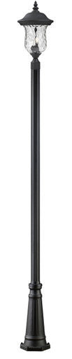 Z-Lite Armstrong 2 Light Outdoor Post Mounted Fixture in Black 533PHM-519P-BK