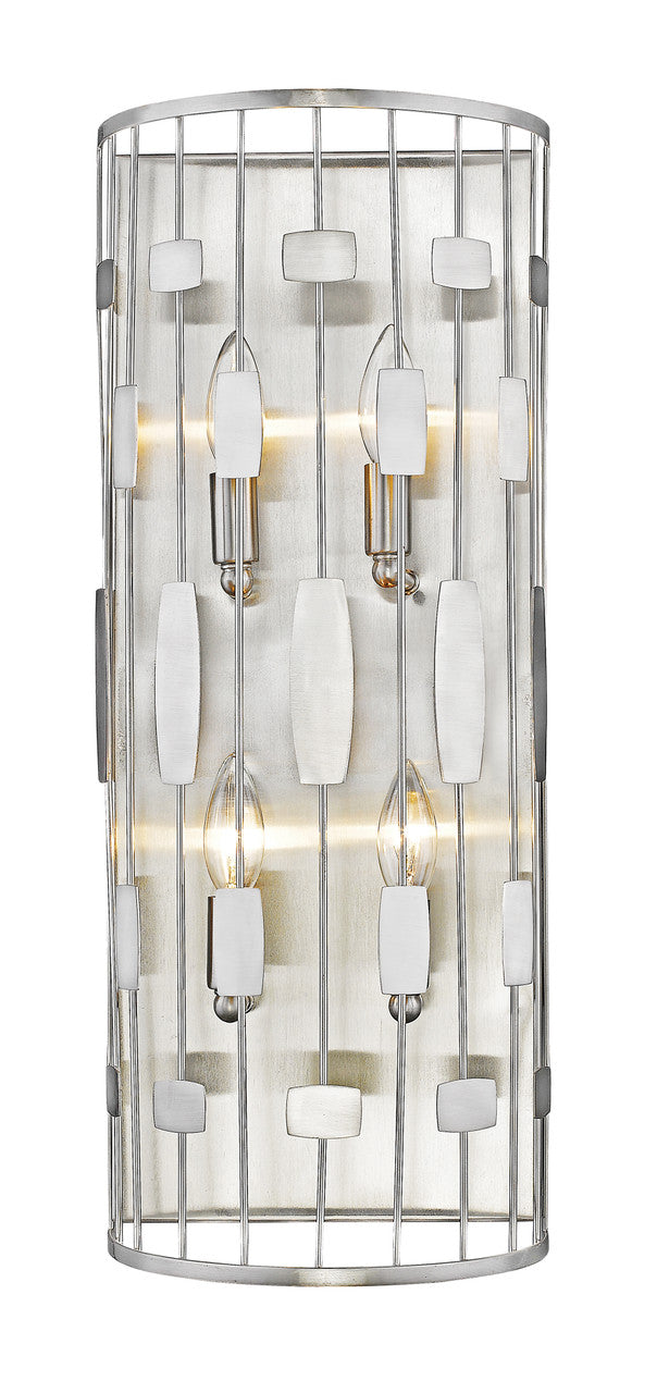 Z-Lite Almet Wall Sconce in Brushed Nickel 430-4S-BN