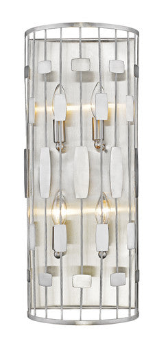 Z-Lite Almet 4 Light Wall Sconce in Brushed Nickel 430-4S-BN