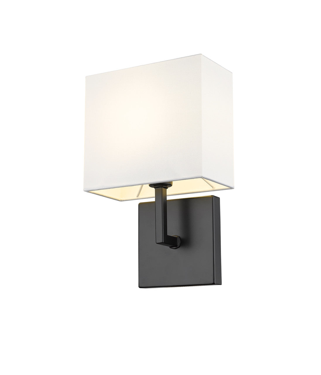 Z-Lite Saxon 1 Light Wall Sconce in Matte Black 815-1S-MB