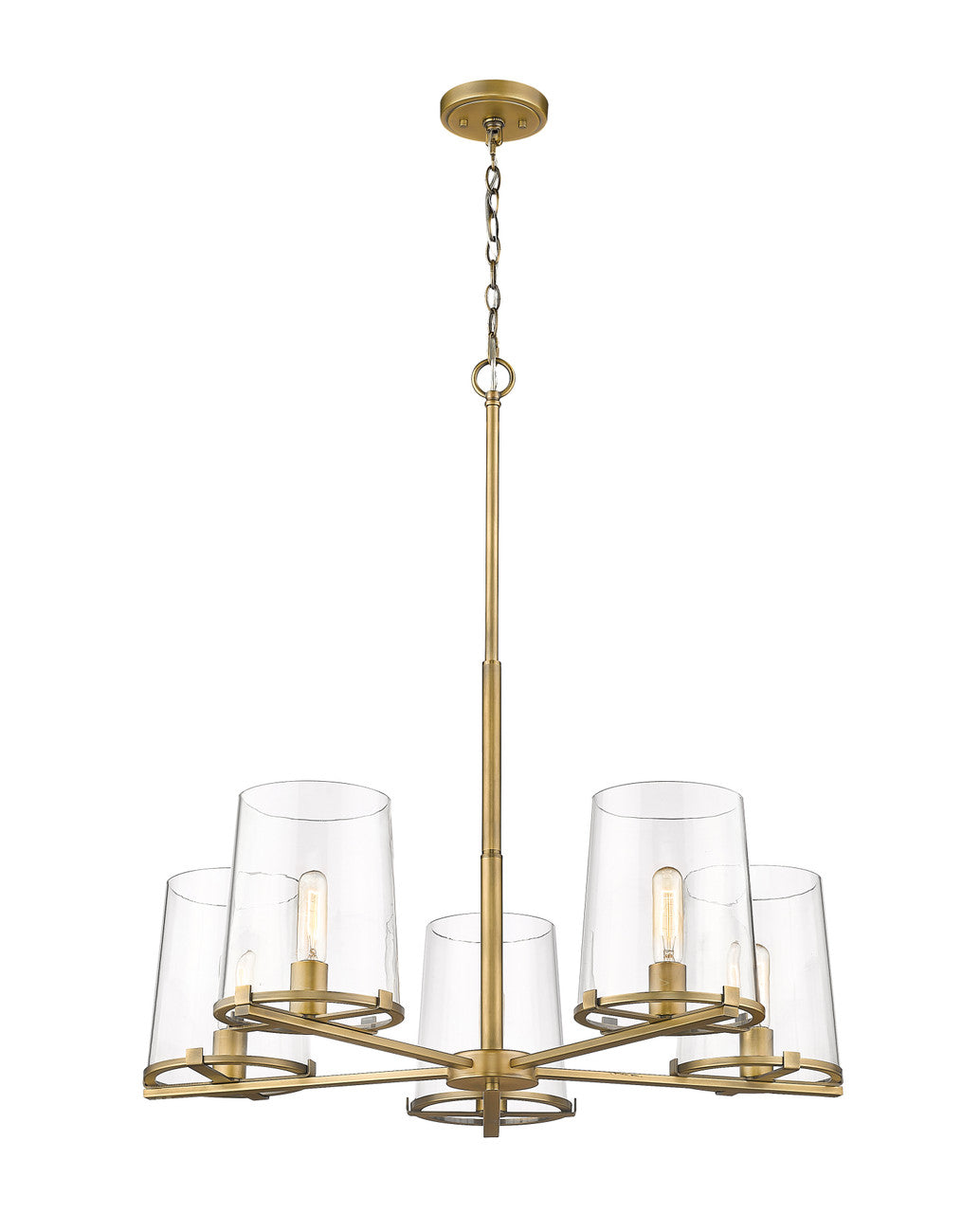 Z-Lite Callista Chandelier in Rubbed Brass 3032-5RB