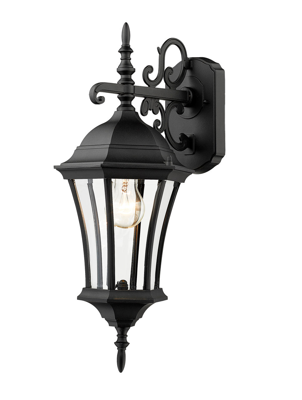 Z-Lite Wakefield 1 Light Outdoor Wall Light in Black 522S-BK