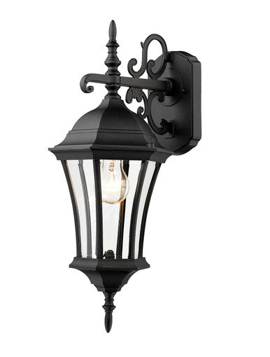 Z-Lite Wakefield 1 Light Outdoor Wall Light in Black 522S-BK