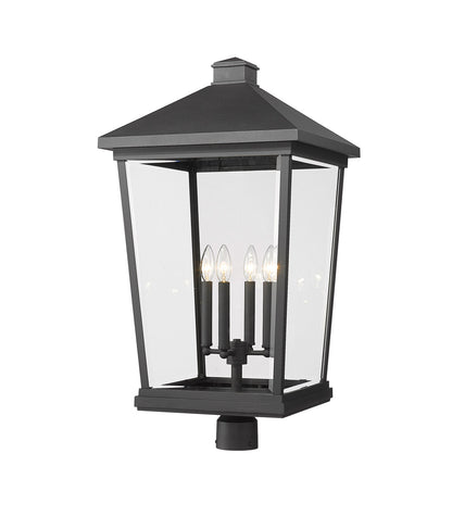 Z-Lite Beacon Outdoor Post Mount Fixture in Black 568PHXXLR-BK