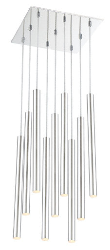 Z-Lite Forest 9 Light Chandelier in Chrome 917MP24-CH-LED-9SCH