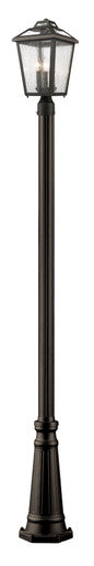 Z-Lite Bayland 3 Light Outdoor Post Mounted Fixture in Oil Rubbed Bronze 539PHMR-519P-ORB